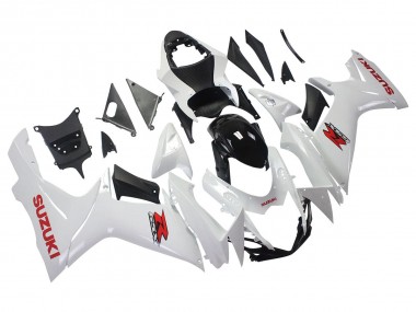 Carenados Moto Suzuki GSXR 600/750 2011-2024 - Blanco Negro Brillante Rojo Calcomanía Asequibles