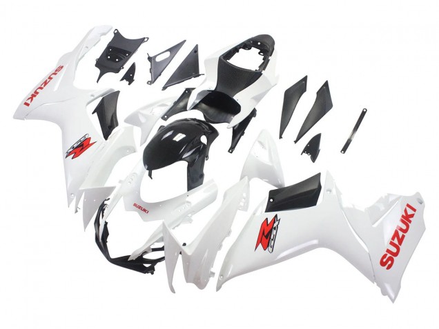 Carenados Moto Suzuki GSXR 600/750 2011-2024 - Blanco Negro Brillante Rojo Calcomanía Asequibles