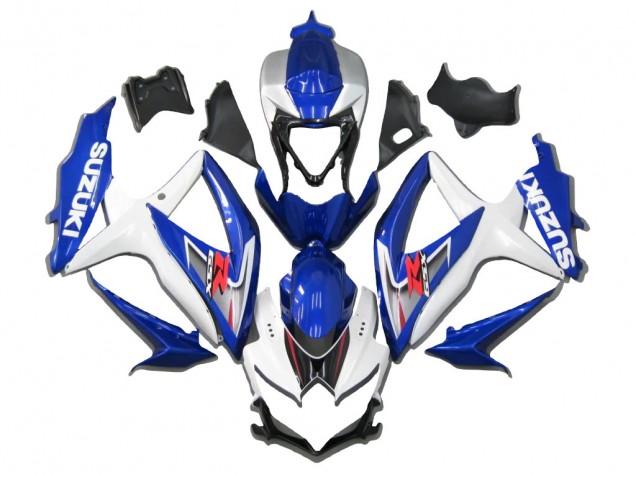 Carenado Moto Suzuki GSXR 600/750 2008-2010 - Blanco Azul Rojo Asequibles