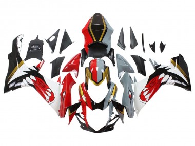 Carenados Moto Suzuki GSXR 600/750 2011-2024 - Rojo Oro Gris Negro Blanco Tiburón Asequibles