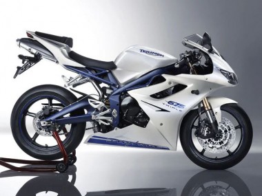 Carenados Moto Triumph Daytona 675 2006-2008 - Blanco Azul Asequibles