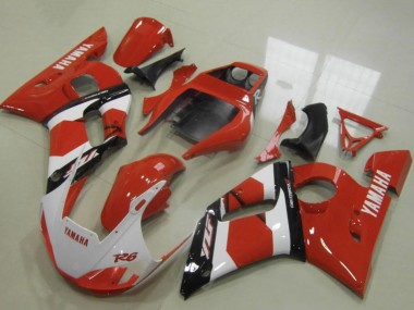 Carenados Moto Yamaha YZF R6 1998-2002 - Rojo Blanco Negro Brillante Asequibles