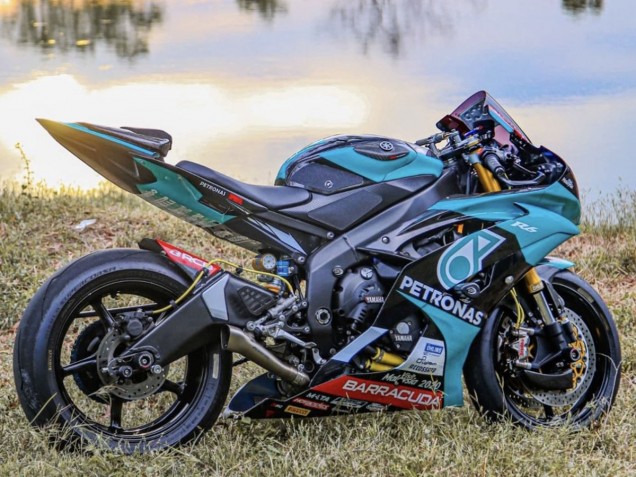 Carenados Moto Yamaha YZF R6 2008-2016 - Verde Claro Blanco Negro Petronas Asequibles