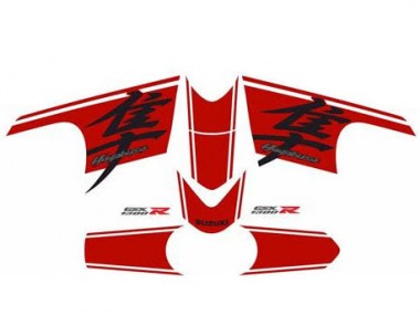Carenado Moto Suzuki GSXR 1300 Hayabusa 2008-2020 - Negro Brillante Rojo Asequibles