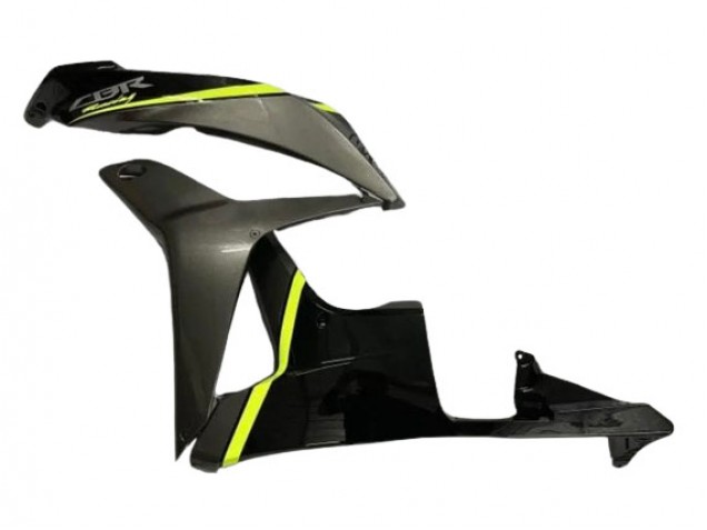 Carenados Moto Honda CBR600RR 2007-2008 - Negro Brillante Alta Visibilidad Amarillo Asequibles