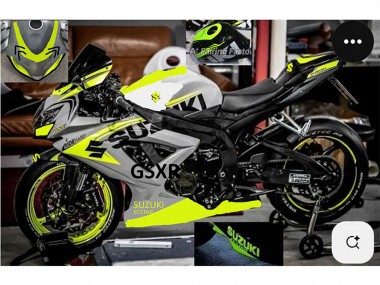 Carenados Moto Suzuki GSXR 750 2004-2005 - Gris Lemon Verde Negro Asequibles